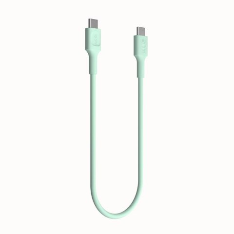 KABEL USB-C / USB-C Greencell PowerFlex 30cm PD 100W zielony silikonowy KABEL USB-C / USB-C Greencell PowerFlex 30cm PD 100W zielony silikonowy
