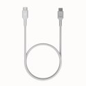 KABEL USB-C / USB-C Greencell PowerStream 200cm PD 100W biały w oplocie KABEL USB-C / USB-C Greencell PowerStream 200cm PD 100W biały w oplocie