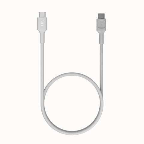 KABEL USB-C / USB-C Greencell PowerStream 200cm PD 100W biały w oplocie KABEL USB-C / USB-C Greencell PowerStream 200cm PD 100W biały w oplocie