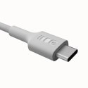 KABEL USB-C / USB-C Greencell PowerStream 200cm PD 100W biały w oplocie KABEL USB-C / USB-C Greencell PowerStream 200cm PD 100W biały w oplocie