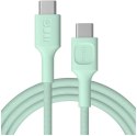 KABEL USB-C / USB-C Greencell PowerStream 200cm PD 100W zielony w oplocie KABEL USB-C / USB-C Greencell PowerStream 200cm PD 100W zielony w oplocie
