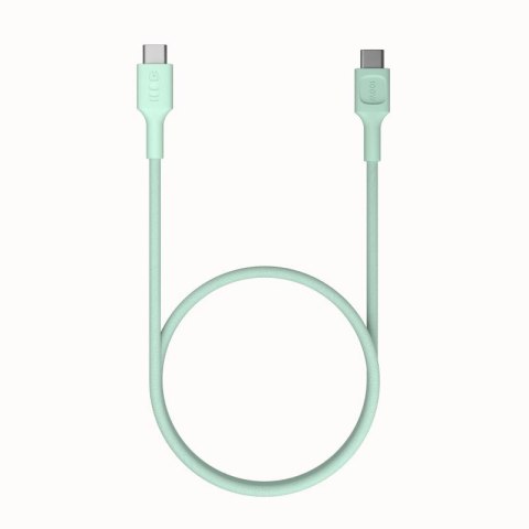 KABEL USB-C / USB-C Greencell PowerStream 200cm PD 100W zielony w oplocie KABEL USB-C / USB-C Greencell PowerStream 200cm PD 100W zielony w oplocie