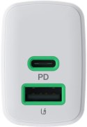 ŁADOWARKA SIECIOWA Greencell PowerSource Duo30 30W 1xUSB-C 1xUSB-A PD 3.0 QC 4.0+ biała ŁADOWARKA SIECIOWA Greencell PowerSource Duo30 30W 1xUSB-C 1xUSB-A PD 3.0 QC 4.0+ biała