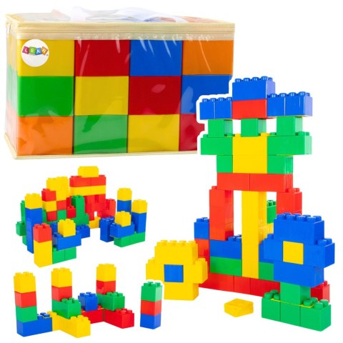 Zestaw Duże Klocki Konstrukcyjne W Torbie Kolorowe 28,5x9x9 cm 12el. Zestaw Duże Klocki Konstrukcyjne W Torbie Kolorowe 28,5x9x9 cm 12el.