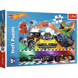 Puzzle - 100 - Pędzące samochody - Hot Wheels Trefl 16466