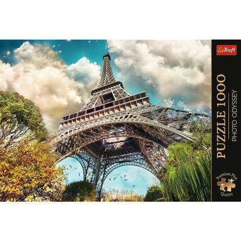 Puzzle- 1000 Premium Plus Wieża Eiffel w Paryżu, Francja Trefl 10815