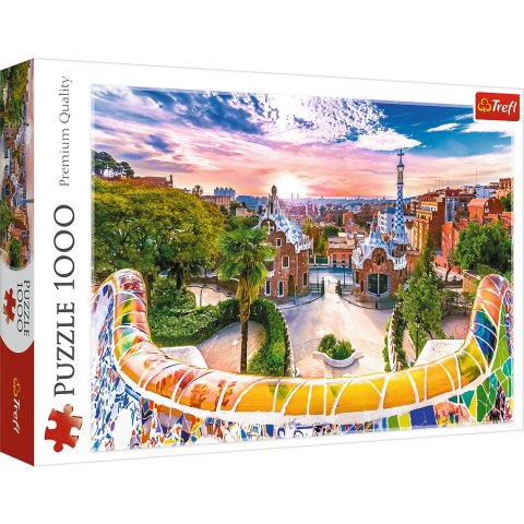 Puzzle - 1000 - Zachód słońca nad Barceloną, Hiszpania 10711