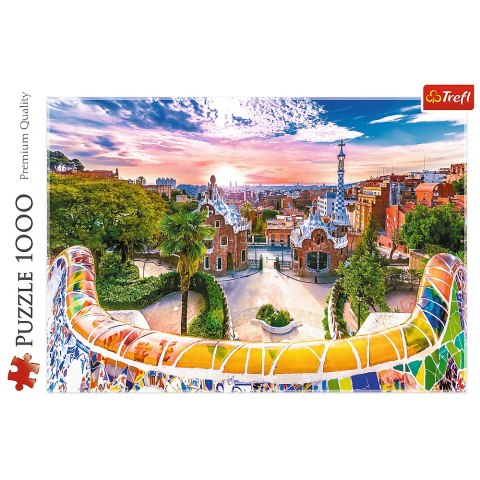 Puzzle - 1000 - Zachód słońca nad Barceloną, Hiszpania 10711