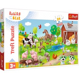 Puzzle 24 maxi Bobaski i Zwierzęta Trefl 14372