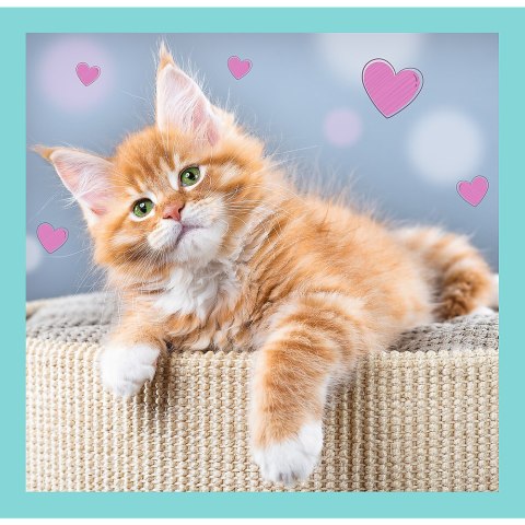 Puzzle - "3w1" - Słodkie zwierzaki Trefl 34862