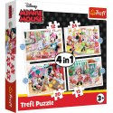 Puzzle - 4w1 (12, 15, 20, 24) - Minnie z przyjaciółmi / Disney Minnie 34355
