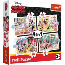 Puzzle - 4w1 (12, 15, 20, 24) - Minnie z przyjaciółmi / Disney Minnie 34355