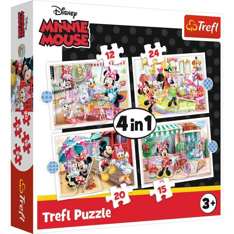Puzzle - 4w1 (12, 15, 20, 24) - Minnie z przyjaciółmi / Disney Minnie 34355
