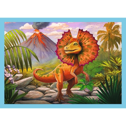 Puzzle - 4w1 - Wyjątkowe dinozaury - Trefl 34609