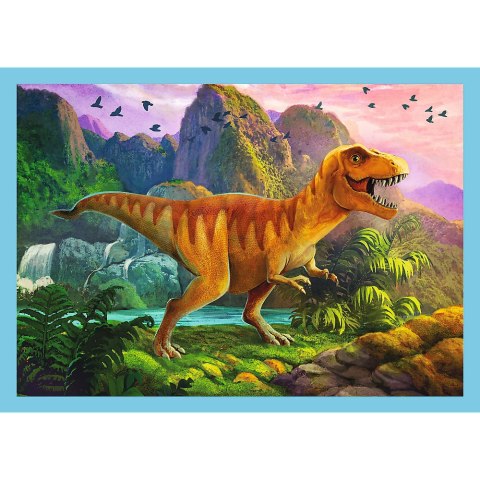 Puzzle - 4w1 - Wyjątkowe dinozaury - Trefl 34609