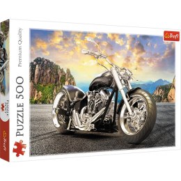 Puzzle 500 el. Czarny motocykl 37384