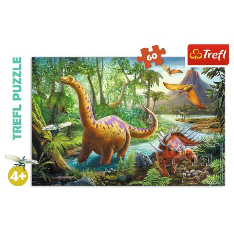 Puzzle 60 el. Wędrówka dinozaurów 17319