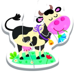 Puzzle - Baby Classic - Na farmie - Bobaski i Miś Trefl 36127