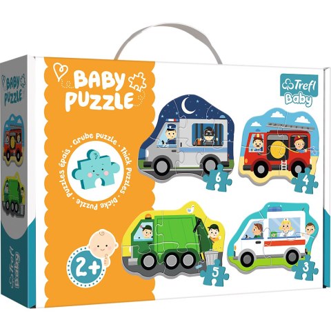 Puzzle - Baby Classic - Pojazdy i zawody / Trefl Baby 36071
