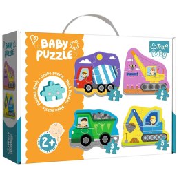 Puzzle - Baby Classic - Pojazdy na budowie - Trefl Baby 36072