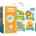 Puzzle - Baby Classic - Zwierzątka na safari / Trefl Baby 36073