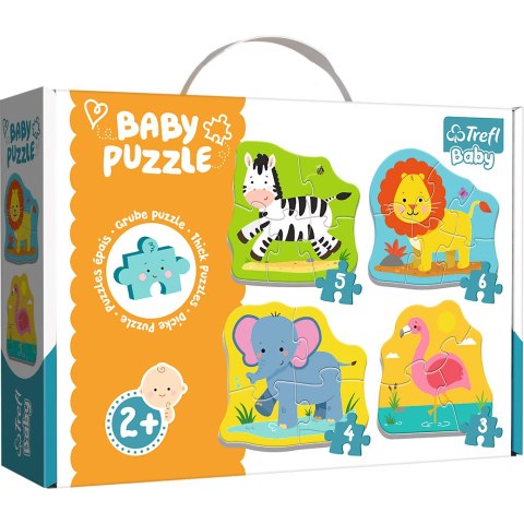 Puzzle - Baby Classic - Zwierzątka na safari / Trefl Baby 36073