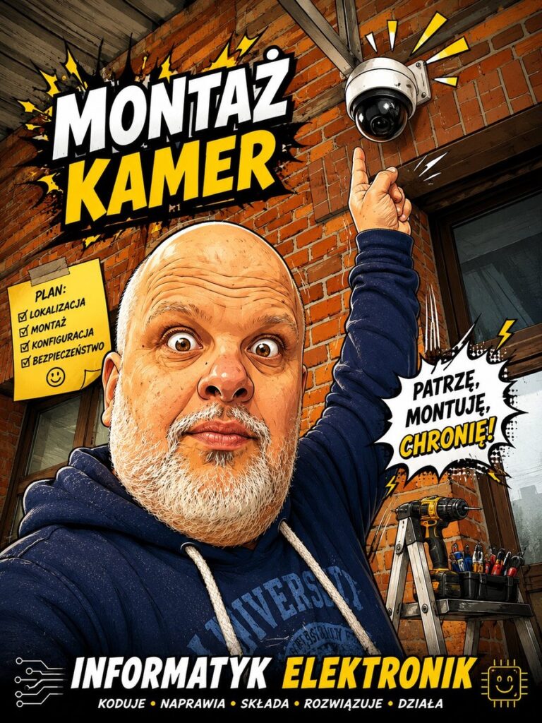 Montaż kamer monitoring Limanowa - KOM-SAT-NET