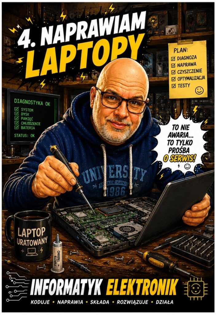 Naprawa laptopów w Limanowa
